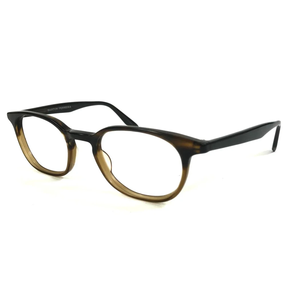 Barton Perreira Eyeglasses Frames JAMES MTR Matte Tortuga Horn Rim 49-20-145